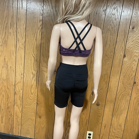 Lululemon"Energy Bra Static Violet black Pattern - Picture 12 of 16